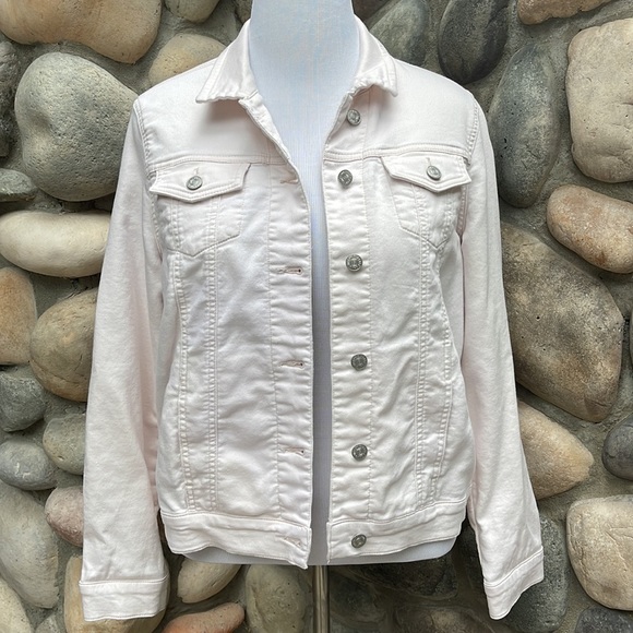 Buffalo David Bitton Jackets & Blazers - Buffalo David Bitton Pale Blush Pink Denim Jean Jacket Large